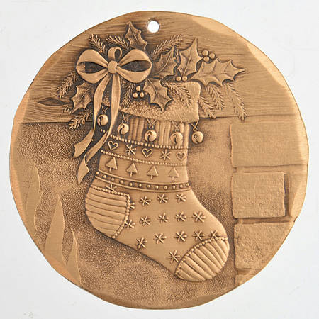 Annual Bronze Ornaments By The Chimney - Boxed