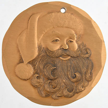 Annual Bronze Ornaments Santa Claus - Boxed
