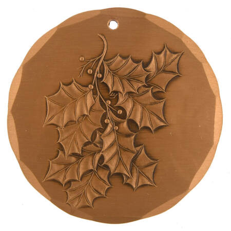 Annual Bronze Ornaments Holly - With Box