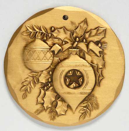 Annual Bronze Ornaments Christmas Balls - Boxed