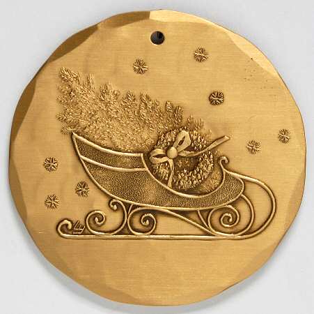 Annual Bronze Ornaments Sleigh - Boxed