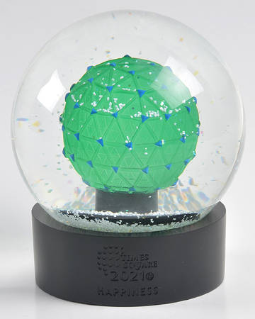 Times Square Snowglobe Gift Of Happiness - Boxed