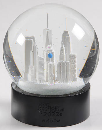 Times Square Snowglobe Gift Of Wisdom - With Box