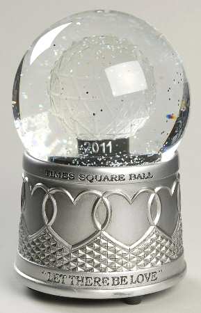Times Square Snowglobe Let There Be Love - Boxed
