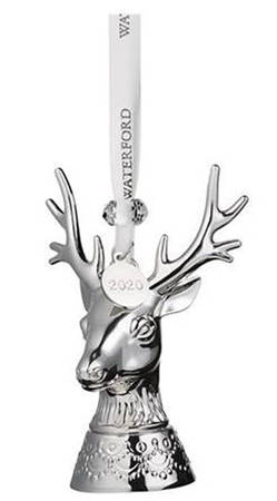 Silver Christmas Ornaments Stag - Boxed