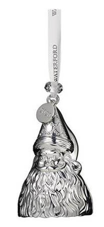 Silver Christmas Ornaments Father Christmas - Boxed