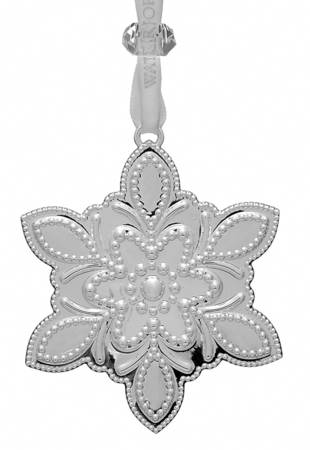 Silver Snowflake Ornaments 2020 Snowflake - Boxed
