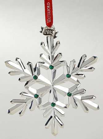 Silver Snowflake Ornaments 2012 Snowflake - Boxed