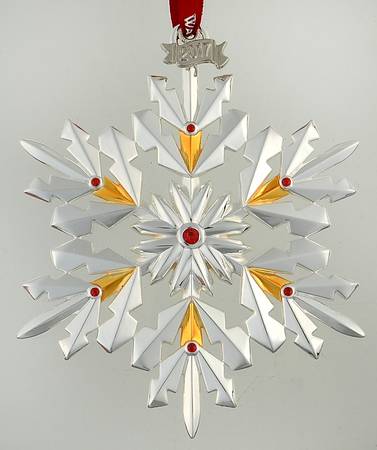 Silver Snowflake Ornaments 2017 Snowflake  - Boxed