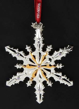 Silver Snowflake Ornaments 2016 Snowflake - Boxed