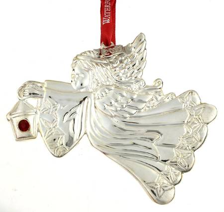 Angel Ornaments (Silverplate) Angel And Lantern - With Box