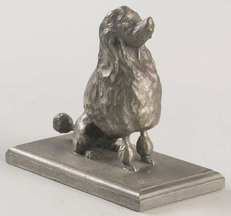 Worcester Pewter Figurines Poodle - No Box