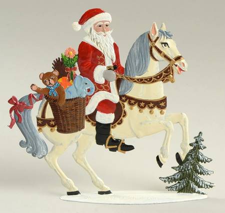 Santa Collection Santa With Toys On Horse - No Box
