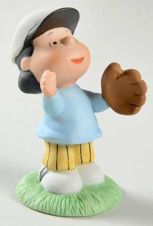 Peanuts Collection Lucy Playing Baseball-Porcelain - Boxed