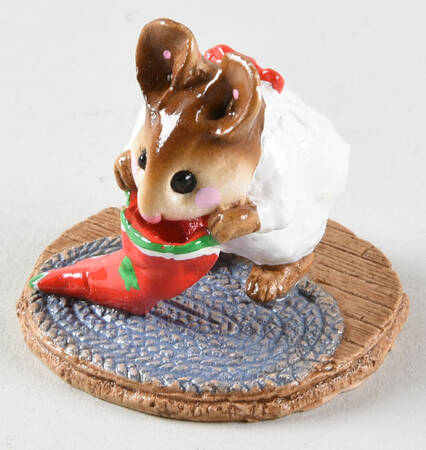 Christmas Chris-Mouse Stocking-Red Stocking - Boxed