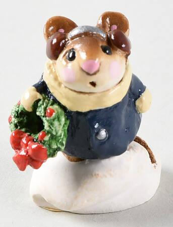 Christmas Holly Mouse - Boxed