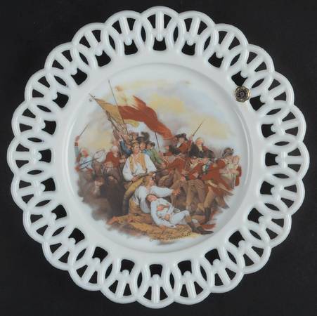 Bicentennial Plates Battle Of Bunker's Hill - No Box