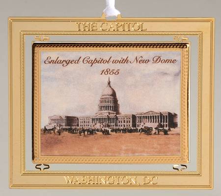 Congressional Holiday Ornaments 1855-Enlarged Capitol With New Dome - Boxed