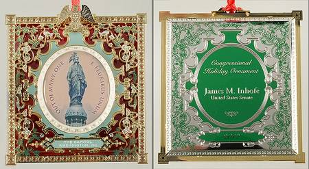 Congressional Holiday Ornaments Out Of Many One - Boxed
