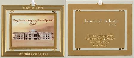 Congressional Holiday Ornaments 1793-Original Design Of The Capitol - Boxed