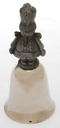 Antique Pewter Mini Bells Toy Soldier - Boxed
