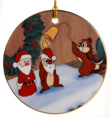 Annual Disc Ornaments Little Mischief Makers-Chip N' Dale - Boxed