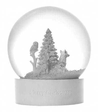 Christmas Snowglobes Merry Christmas - Woodland Scene - Boxed
