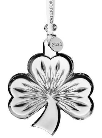 Annual Shamrock Ornament Shamrock - Clear - Boxed