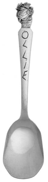 Souvenir Spoons - Silverplate Ollie (Of Kukla, Fran & Ollie) - No Box