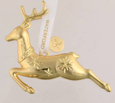 Golden Ornaments Golden Reindeer Ornament - Boxed