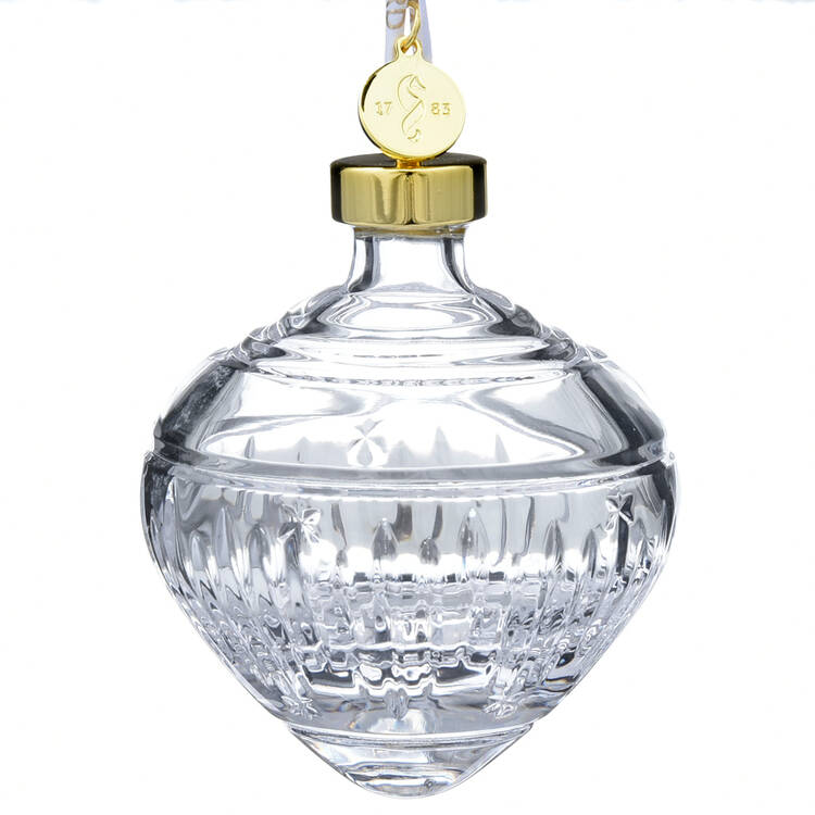 Winter Wonders Clear Bauble-Midnight Frost - With Box