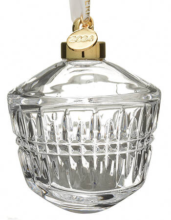 New Year  Annual Bauble Ornament 2024-Clear - With Box