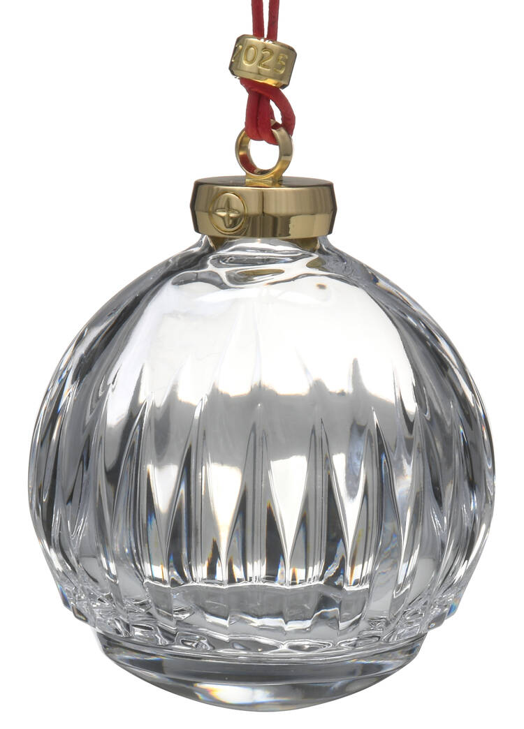 New Year  Annual Bauble Ornament 2025-Firework Clear - Boxed
