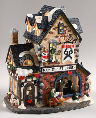 Holiday Time Village Barber - Boxed