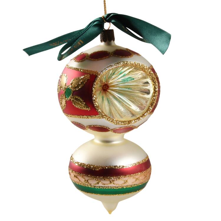 Red, Green on Champagne, White, Gold Ashling Double Reflector - No Box