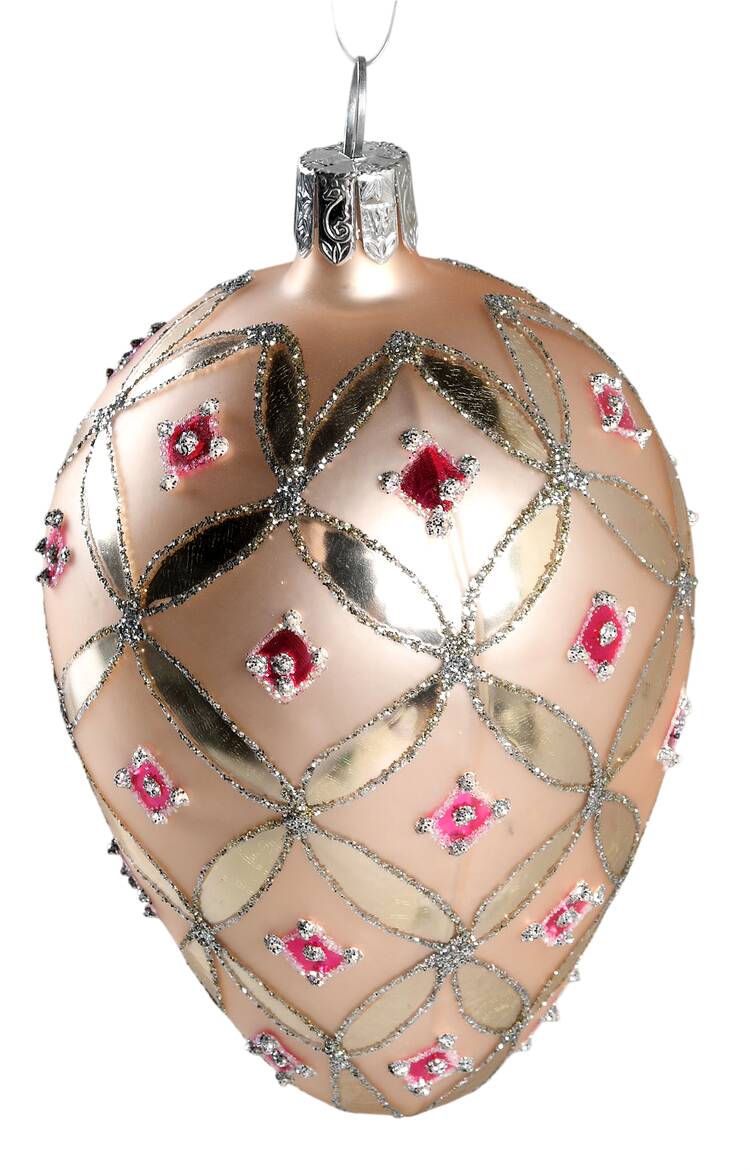 Jewel Tones, Brights, Pastels Pink Crystal Egg - With Box