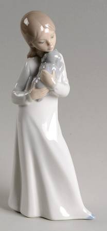 Zaphir Figurine Girl With Dog - No Box