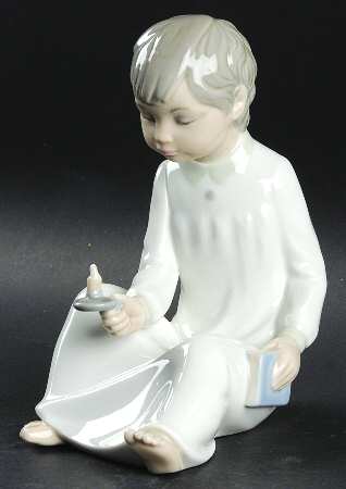 Zaphir Figurine Boy With Candle - No Box