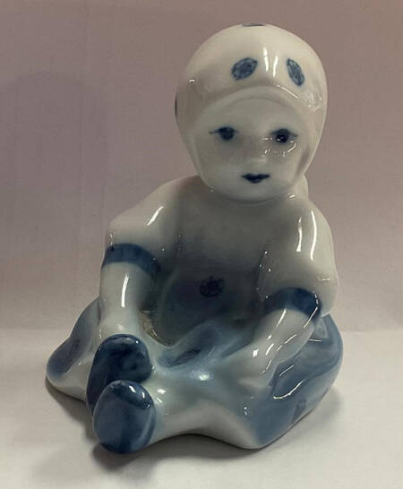 Zsolnay Figurines Blue Baby - Boxed