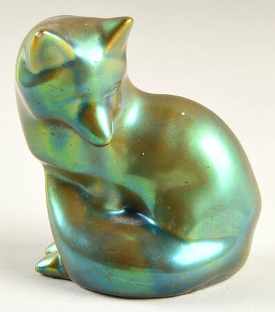 Zsolnay Figurines Fox - Eosin - No Box