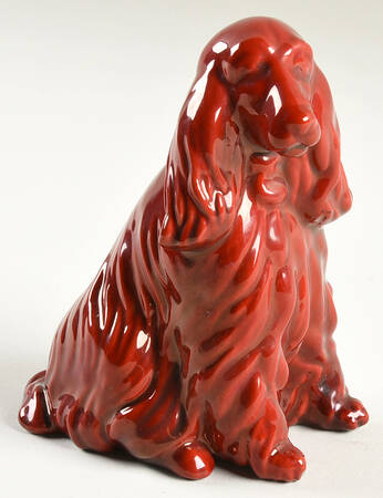 Zsolnay Figurines Cocker Spaniel-Dark Red - No Box