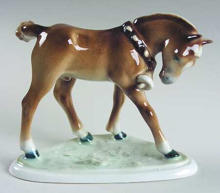 Zsolnay Figurines Draft Horse Foal - Boxed