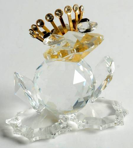 Crystal Zoo Collection Frog With Crown - Boxed