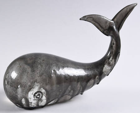 Zanetti Art Glass Whale - Drip - No Box