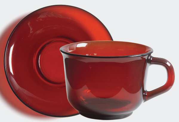 Classique Ruby (Rim) Cup & Saucer Set