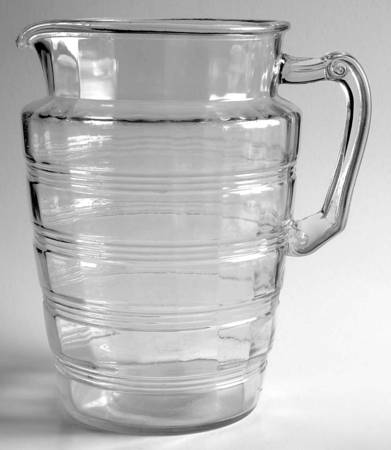 Banded Rings Clear 60 Oz Pitcher