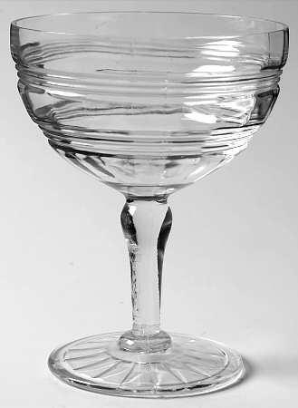 Banded Rings Clear Champagne/Tall Sherbet