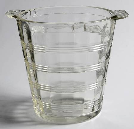 Banded Rings Clear Ice Bucket