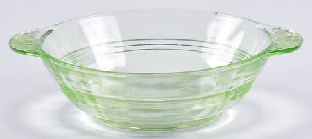 Banded Rings Green Small Fruit Dessert Bowl