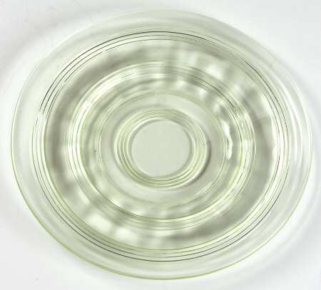 Banded Rings Green Bread & Butter Plate